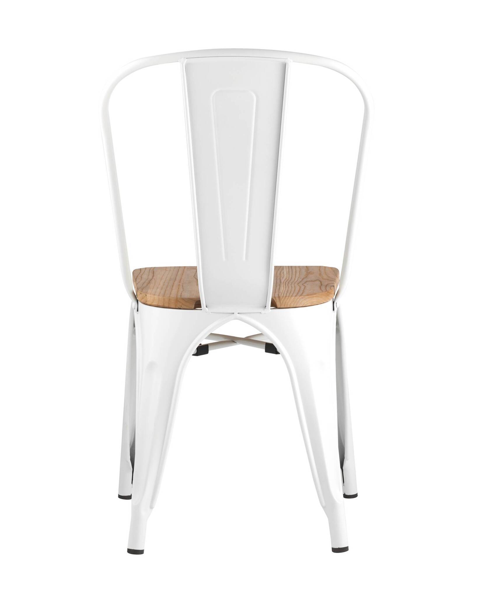 Стул TOLIX WOOD белый глянцевый Stool Group