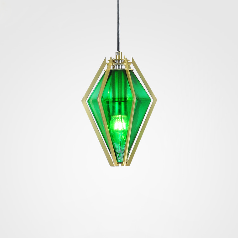 Подвесной светильник DIAMOND GL B Green by ImperiumLoft