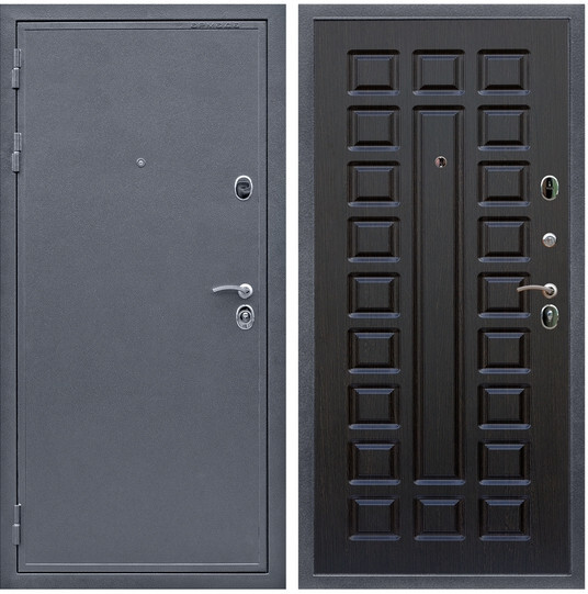 Дверь входная Graf Престиж Антик серебро / МДФ 16 мм ФЛ-183 Венге