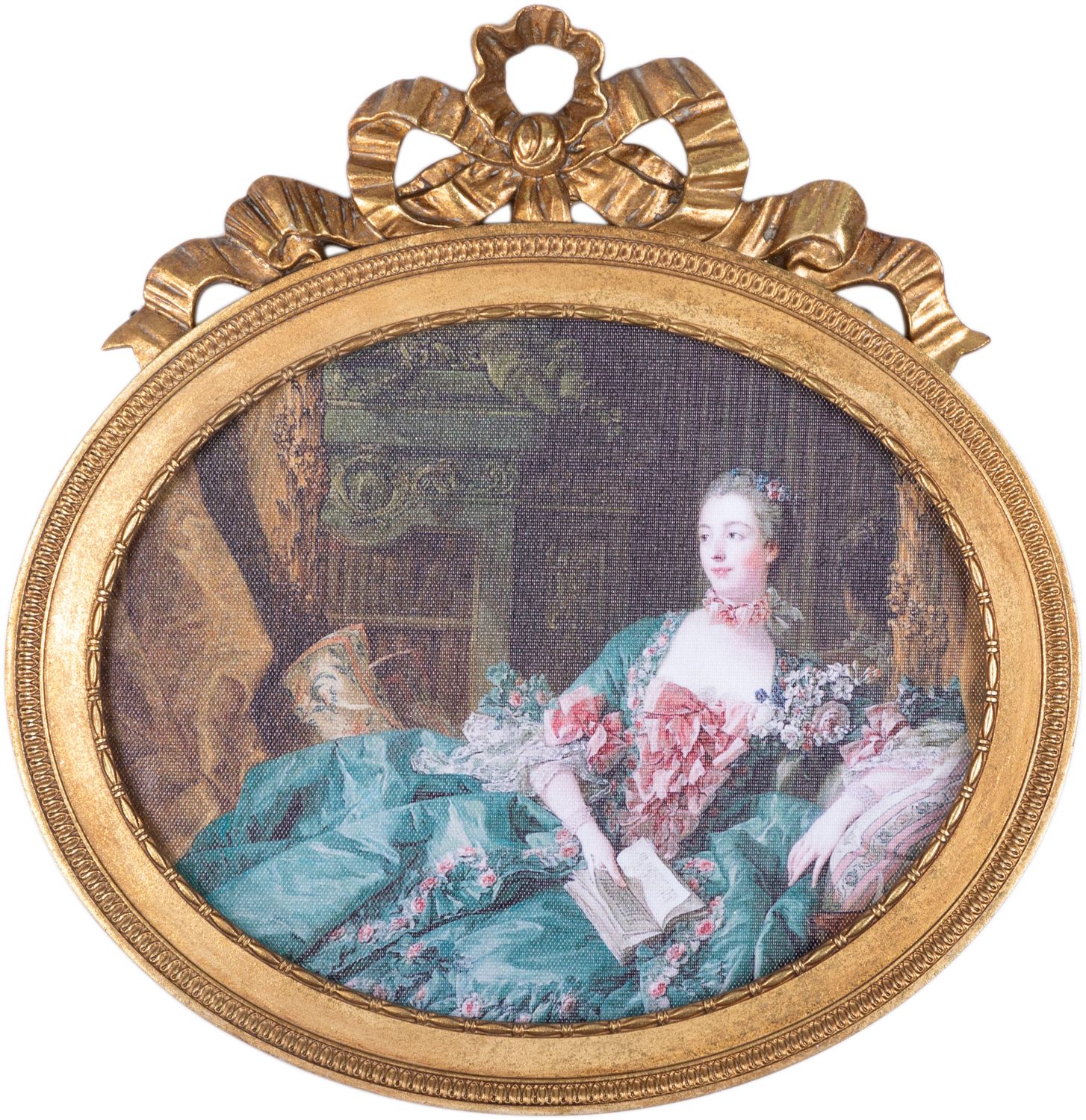 Картина настенная Дама в пышном платье, под старину, масло Glasar 28-682