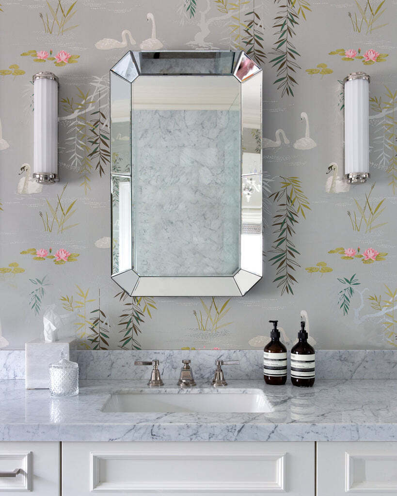 Прямоугольное настенное зеркало Вудроу Louvre Home LHVM620