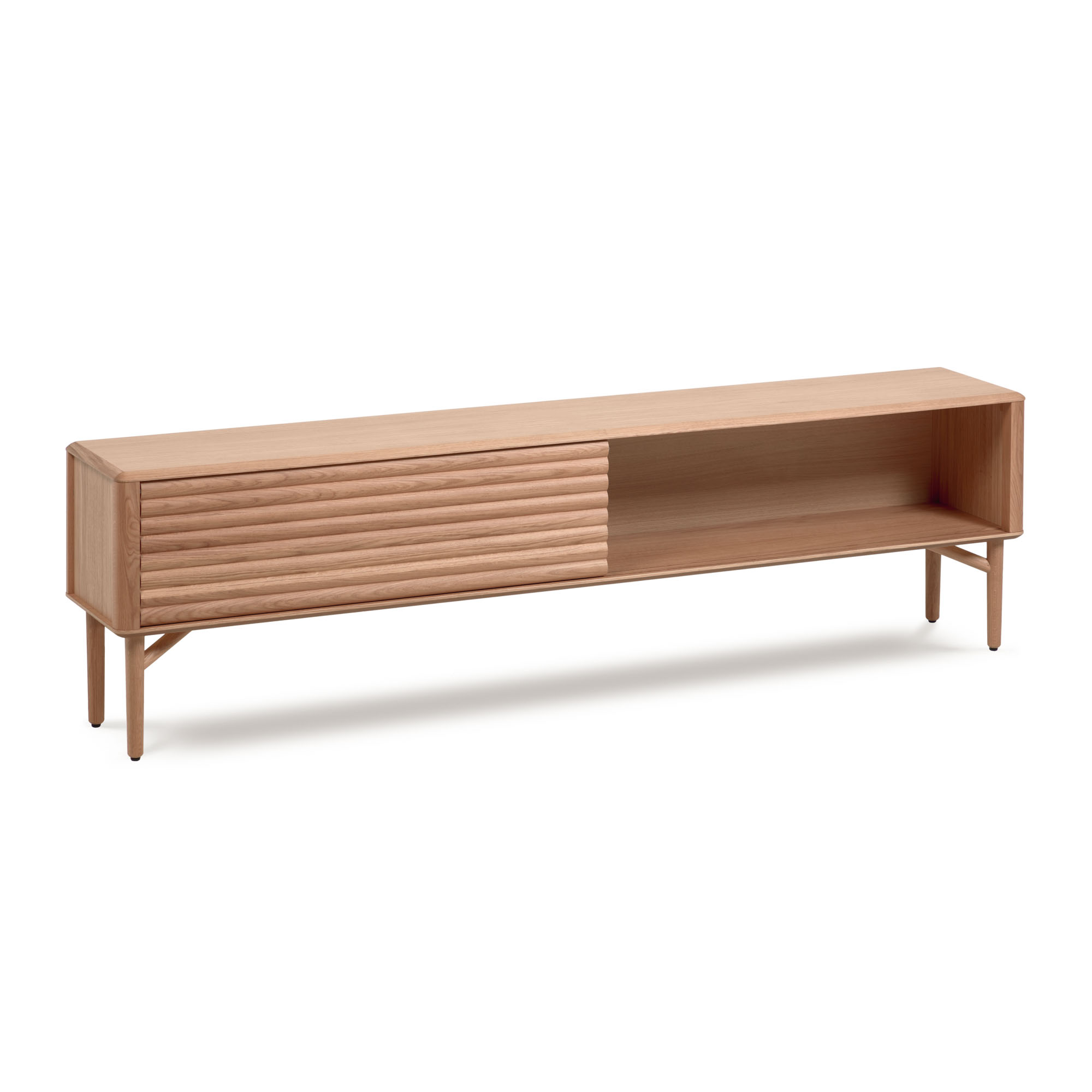 Тумба под TV Lenon из древесины дуба 200 x 55 cm La Forma (ex Julia Grup)