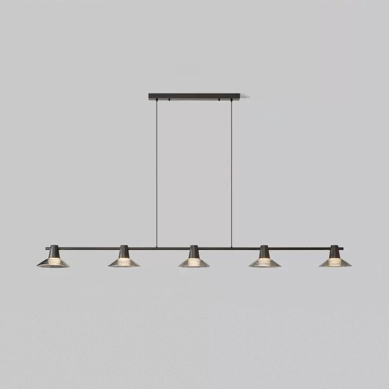 Реечный, рядный светильник CICLA LONG L180 Black by ImperiumLoft