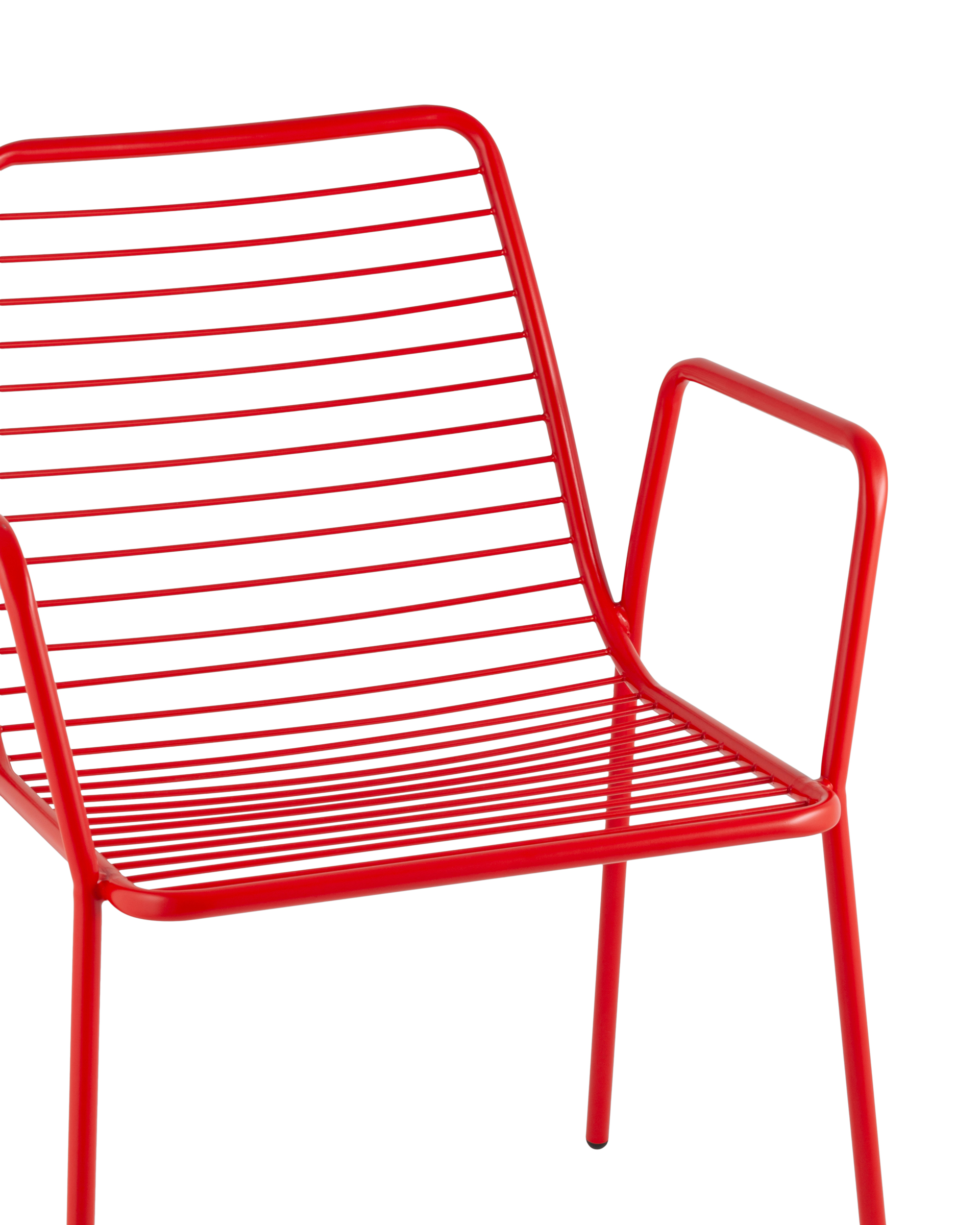 Стул с подлокотниками Дели металл красный Stool Group