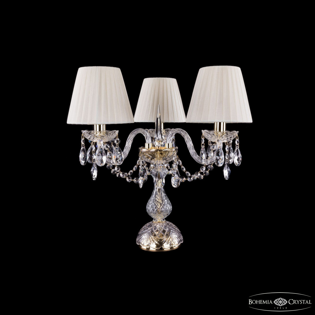 Настольная лампа хрустальная 1406L/3/141-39 G SH3-160