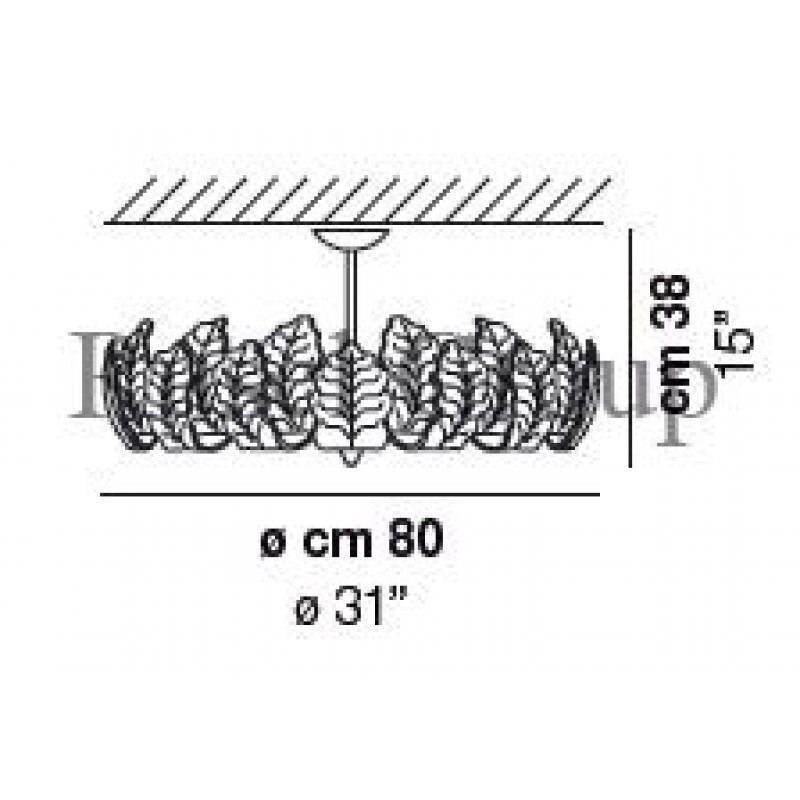 Потолочный светильник Vistosi GIUDECCA PL 28F
