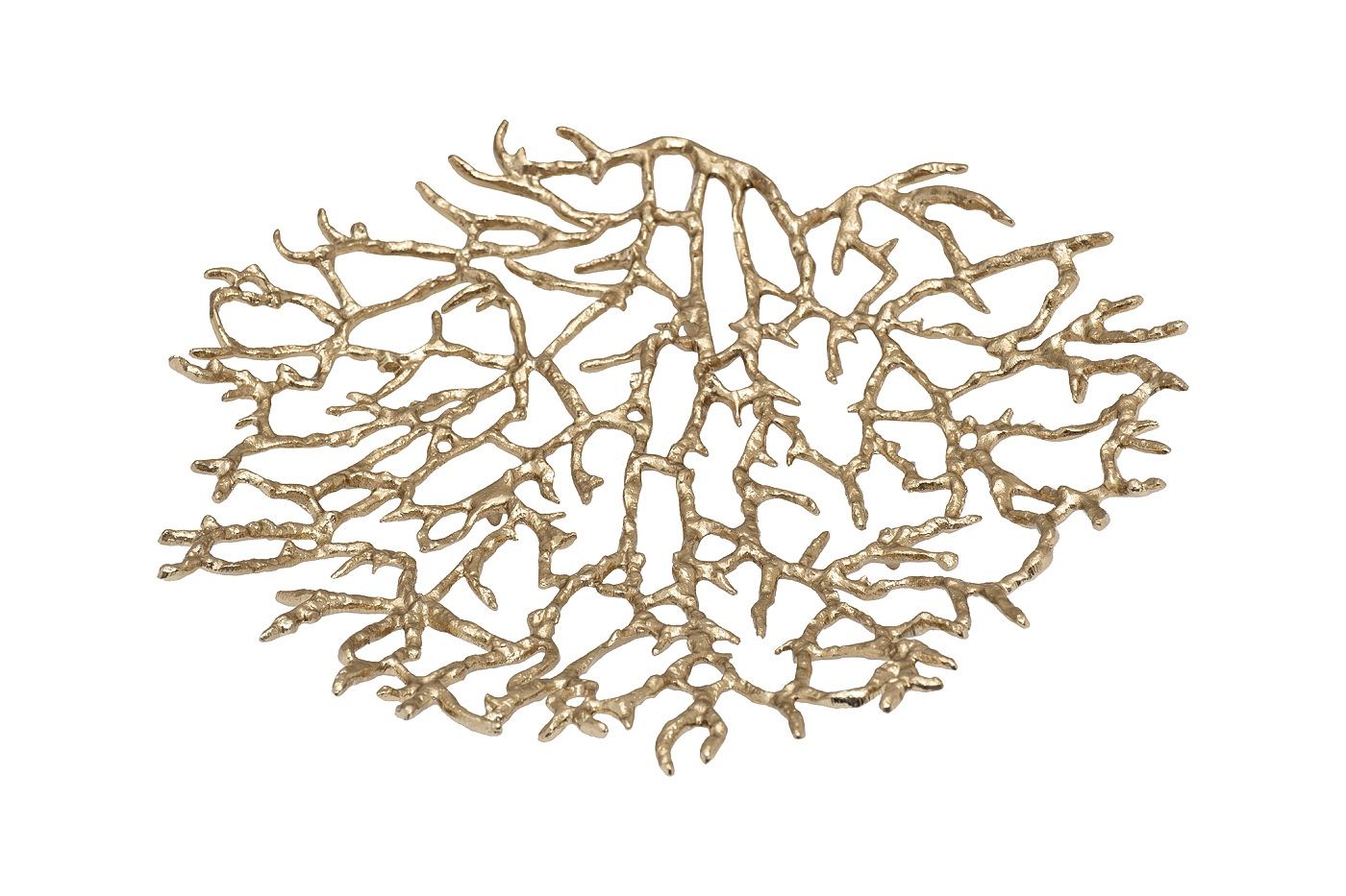 Блюдо декоративное Coral золотое Garda Decor 69-21391