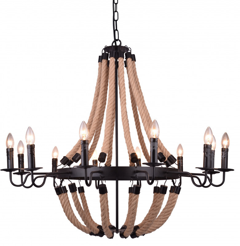 Подвесная люстра Arte Lamp A8956LM-12BK