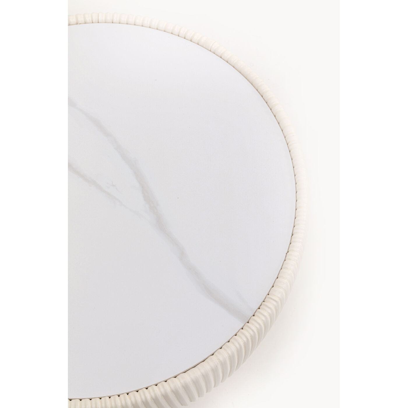 Стол приставной Endless Vegas White Ø47cm KARE 70806