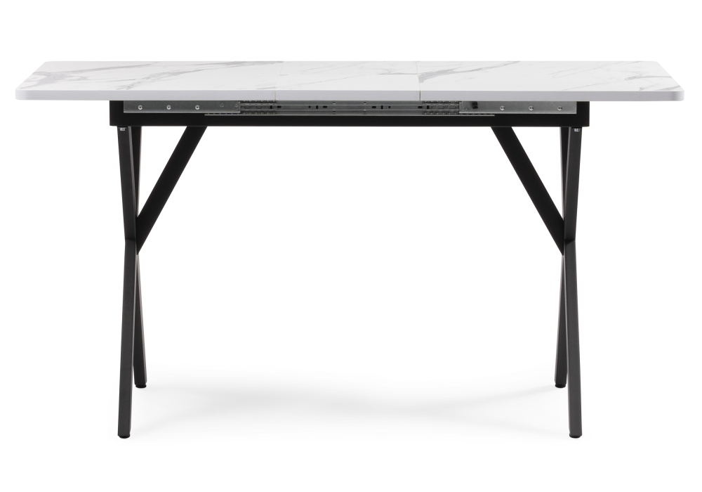 Стол деревянный Woodville Гурдун белый / черный 464908