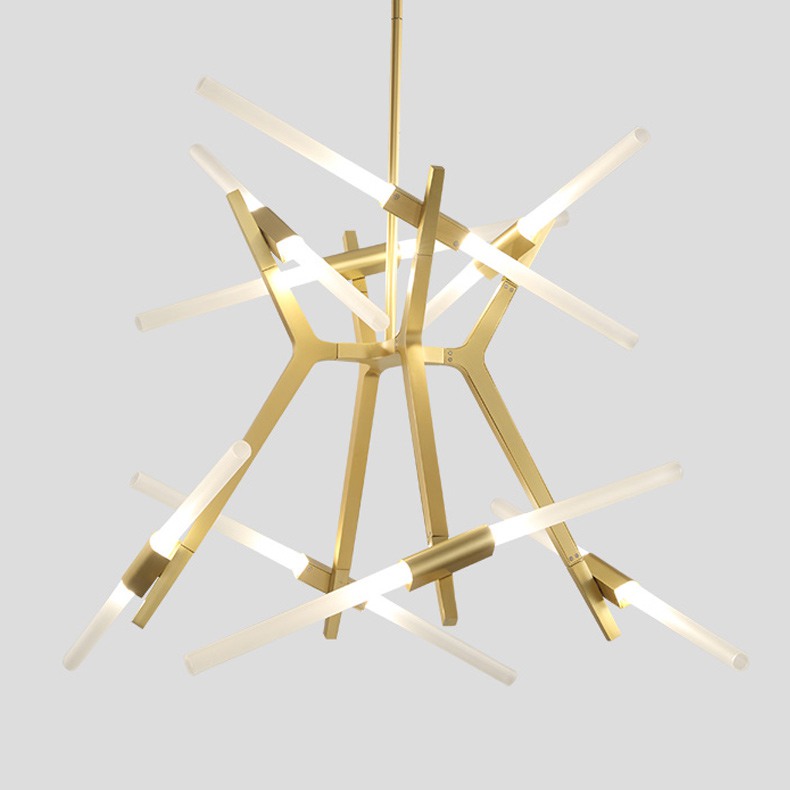 Подвесная люстра ANDES 16 Латунь by ImperiumLoft