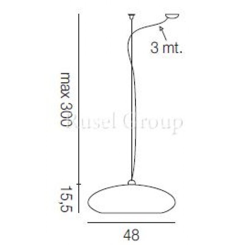 Подвесной светильник Vistosi BIANCA SP 50 D1