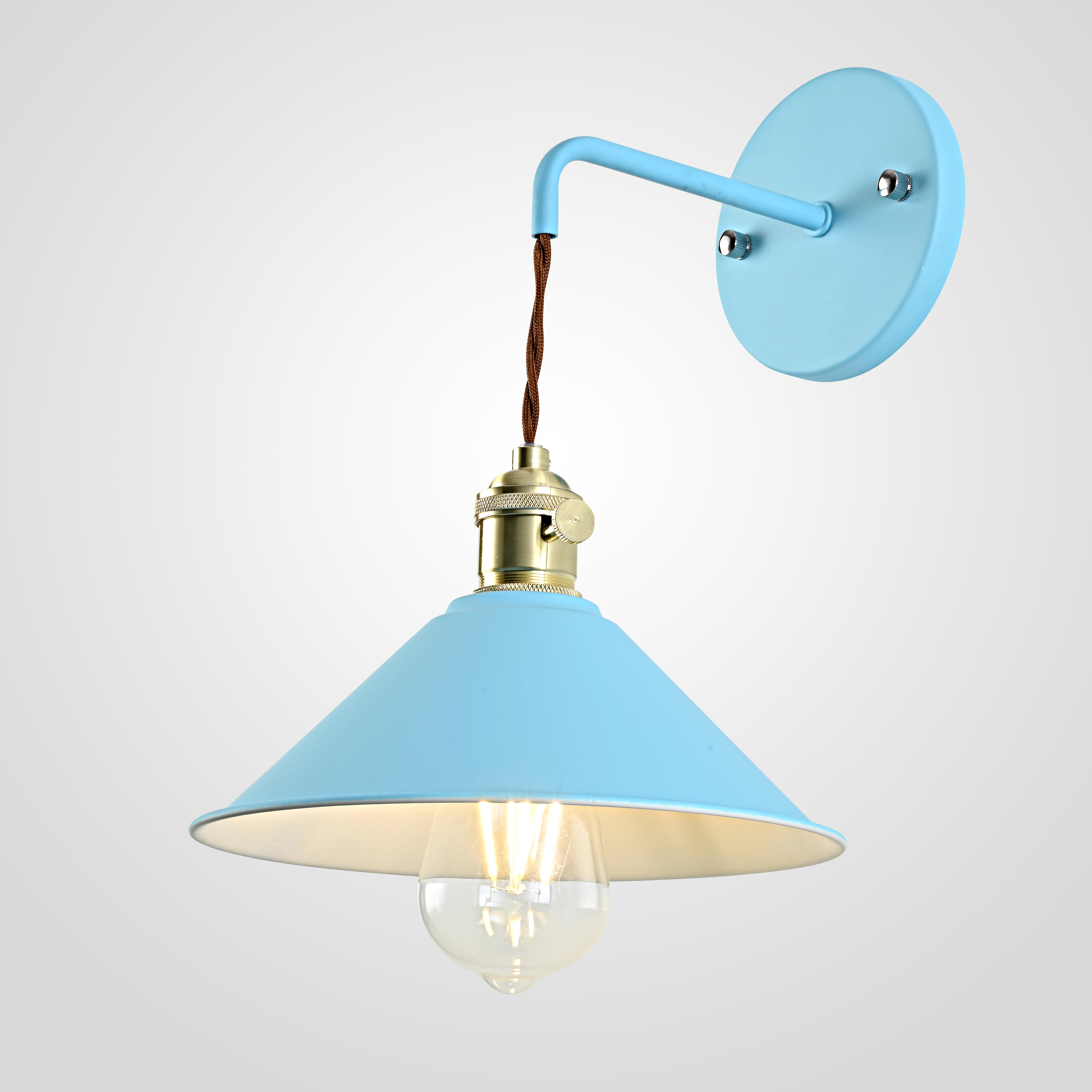 Бра С Подвесным Плафоном Braid Wall Blue By Imperiumloft
