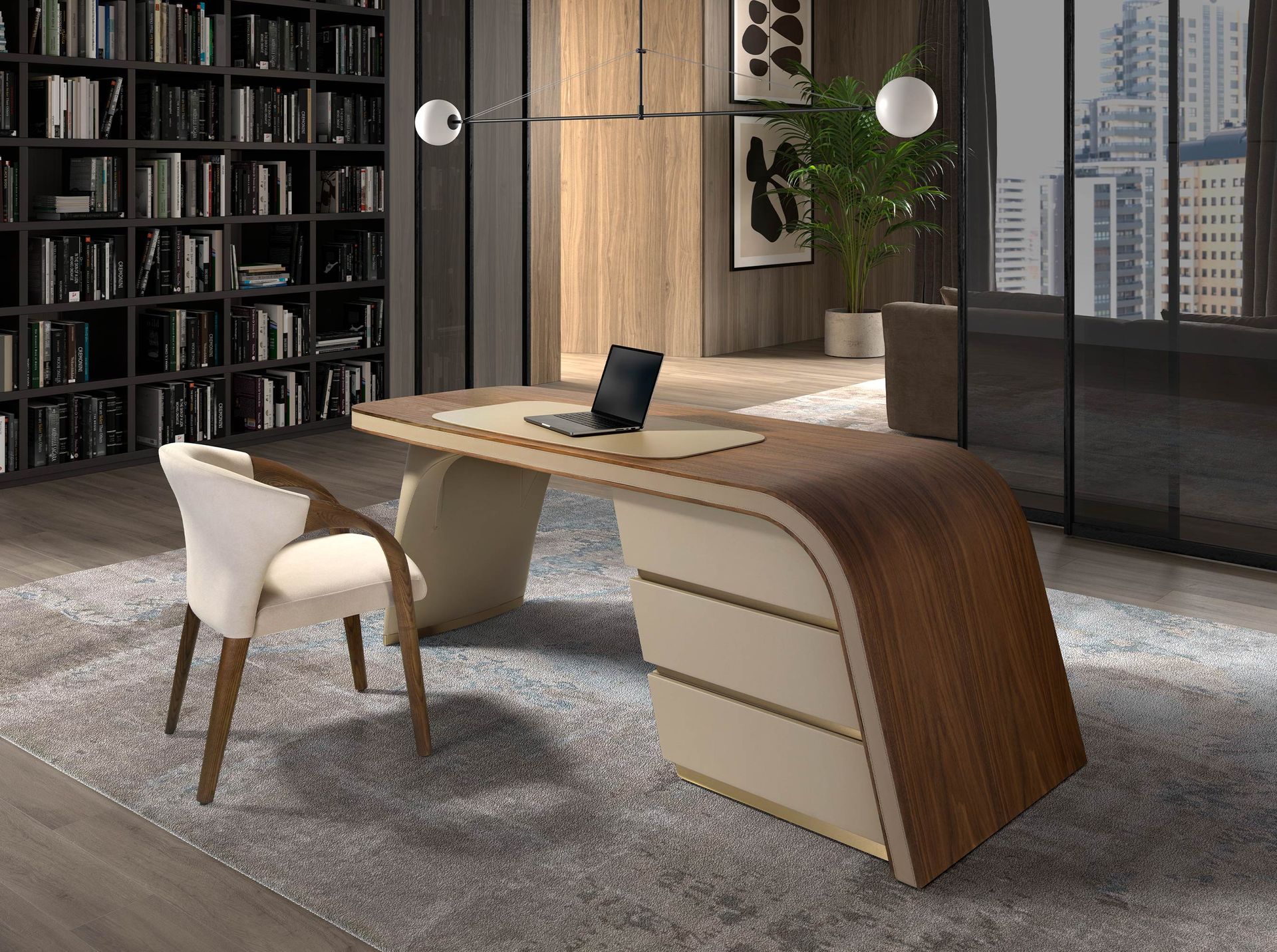 Стул 5151/ACH-19075 из кремового бархата Angel Cerda