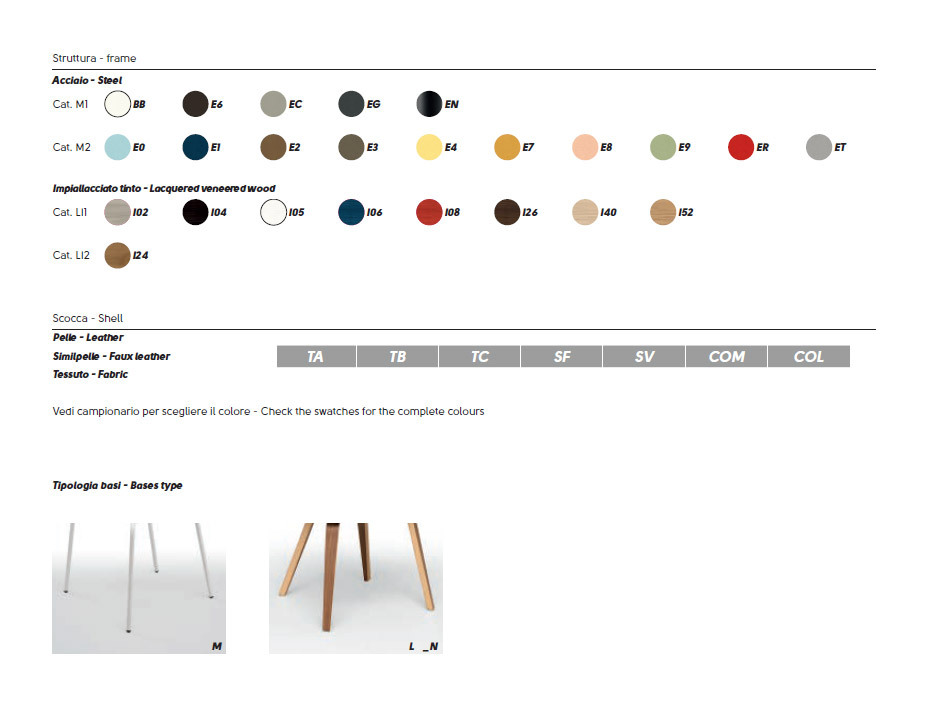 Стул Midj Wrap P M TS S1590P0