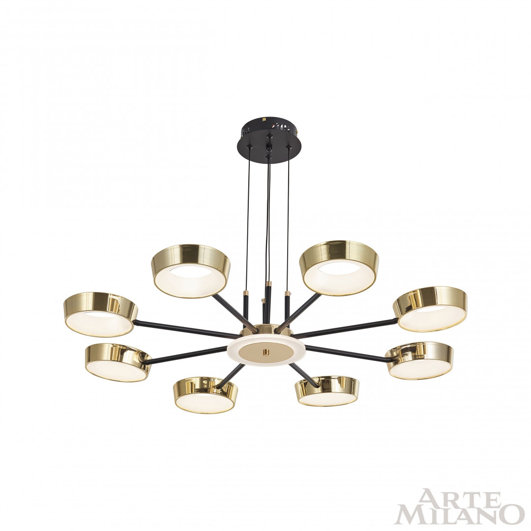 Подвесной светильник светодиодный 271079/8 BK/GD Arte Milano