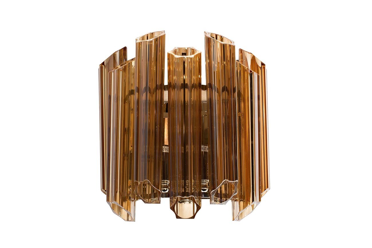 Бра из янтарного стекла Garda Decor 20MB3451-2AMBER