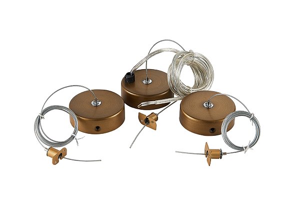 Подвеснойомплект дляруглого магнитного шинопровода Donolux Suspension kit DLM900RBlack Bronze