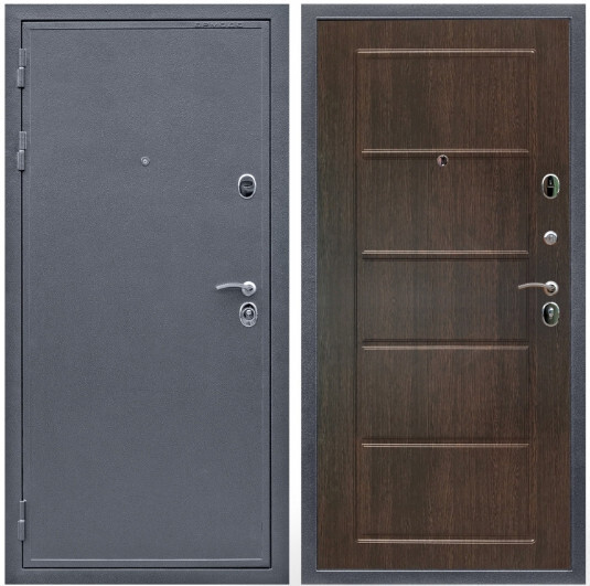 Дверь входная Graf Престиж Антик серебро / МДФ 6 мм ФЛ-39 Венге