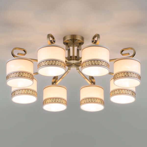 Люстра на штанге Eurosvet 60086/8 античная бронза