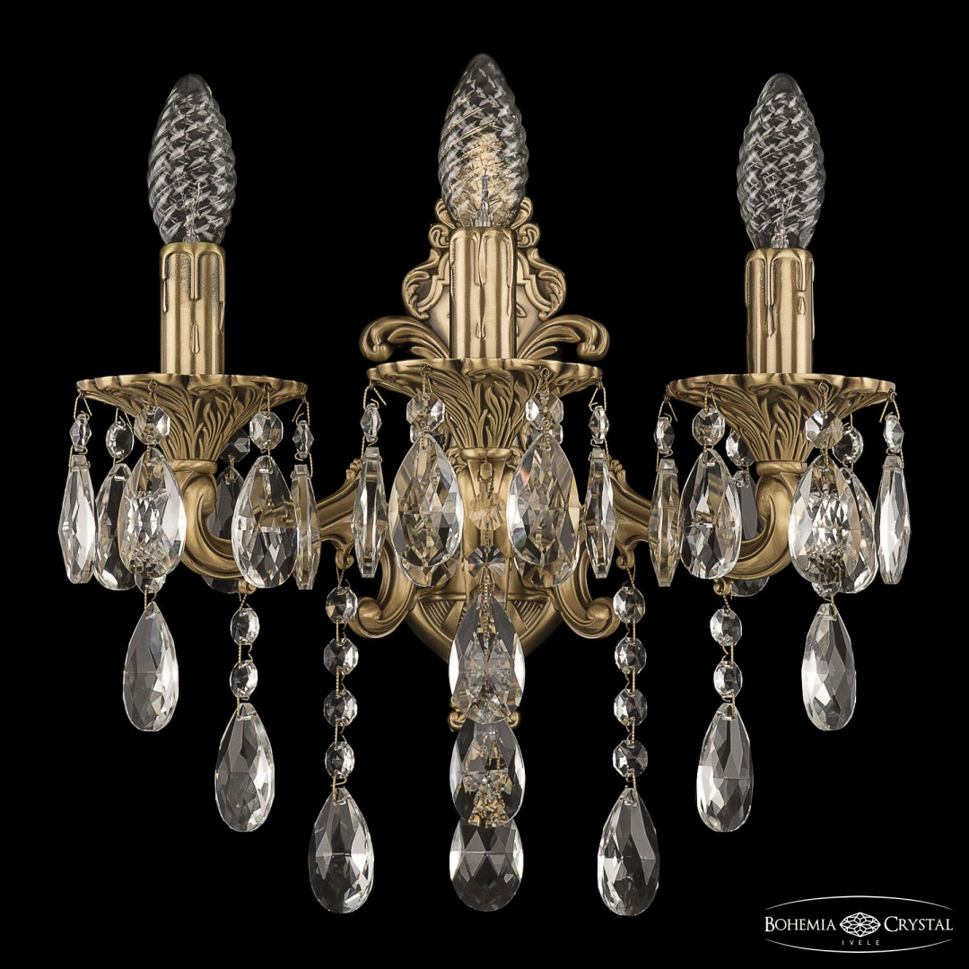 Бра бронзовые с хрусталём 7202B13/3/125 B FP