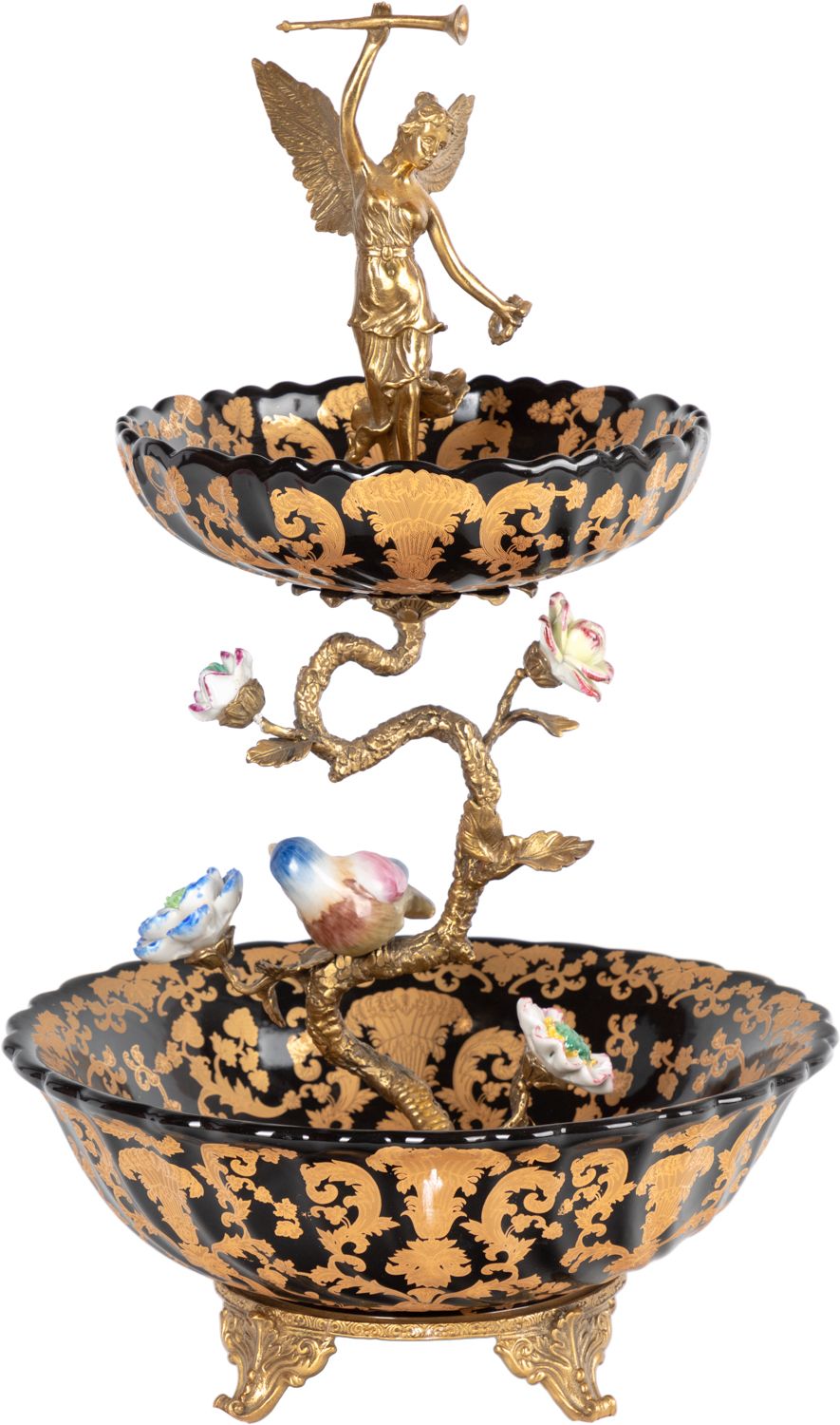 Блюдо для фркутов двухъярусное Glasar B683FC/U1/NB4199