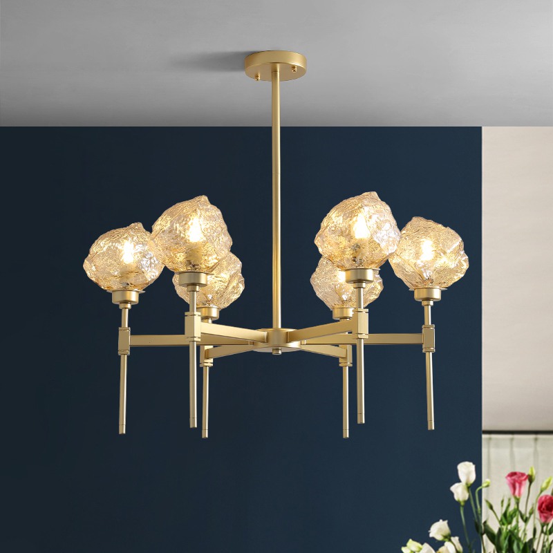 Подвесная люстра TORCH 8 Янтарный by ImperiumLoft