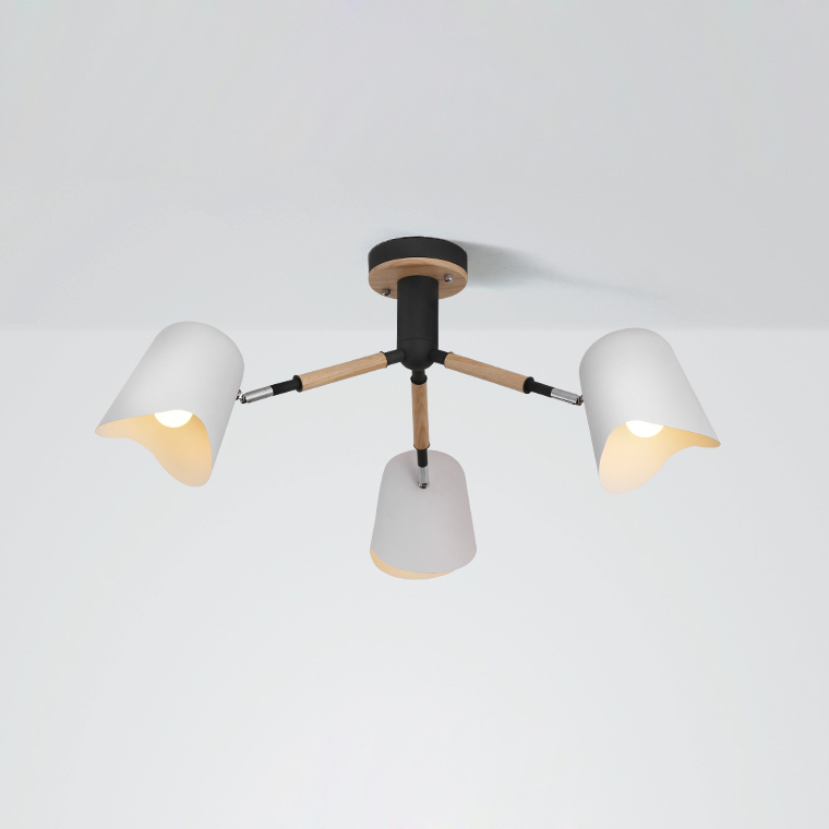 Люстра на штанге NOTCH D70 White by ImperiumLoft