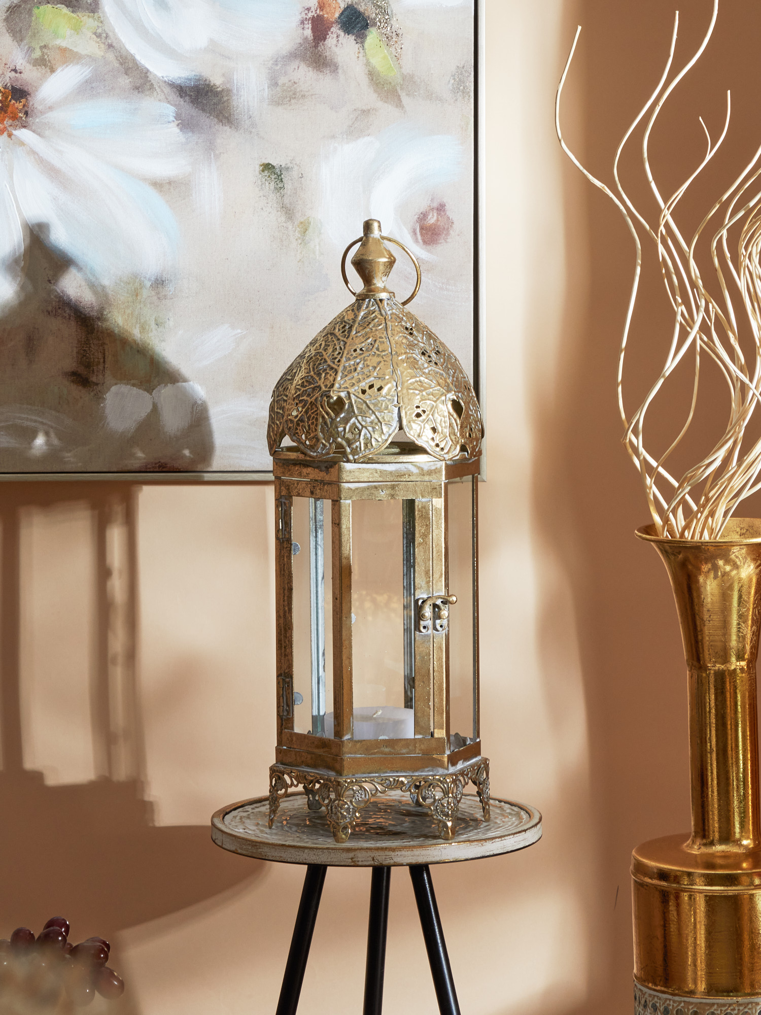 Подсвечник в виде фонаря Эфиопия Glasar 57-262