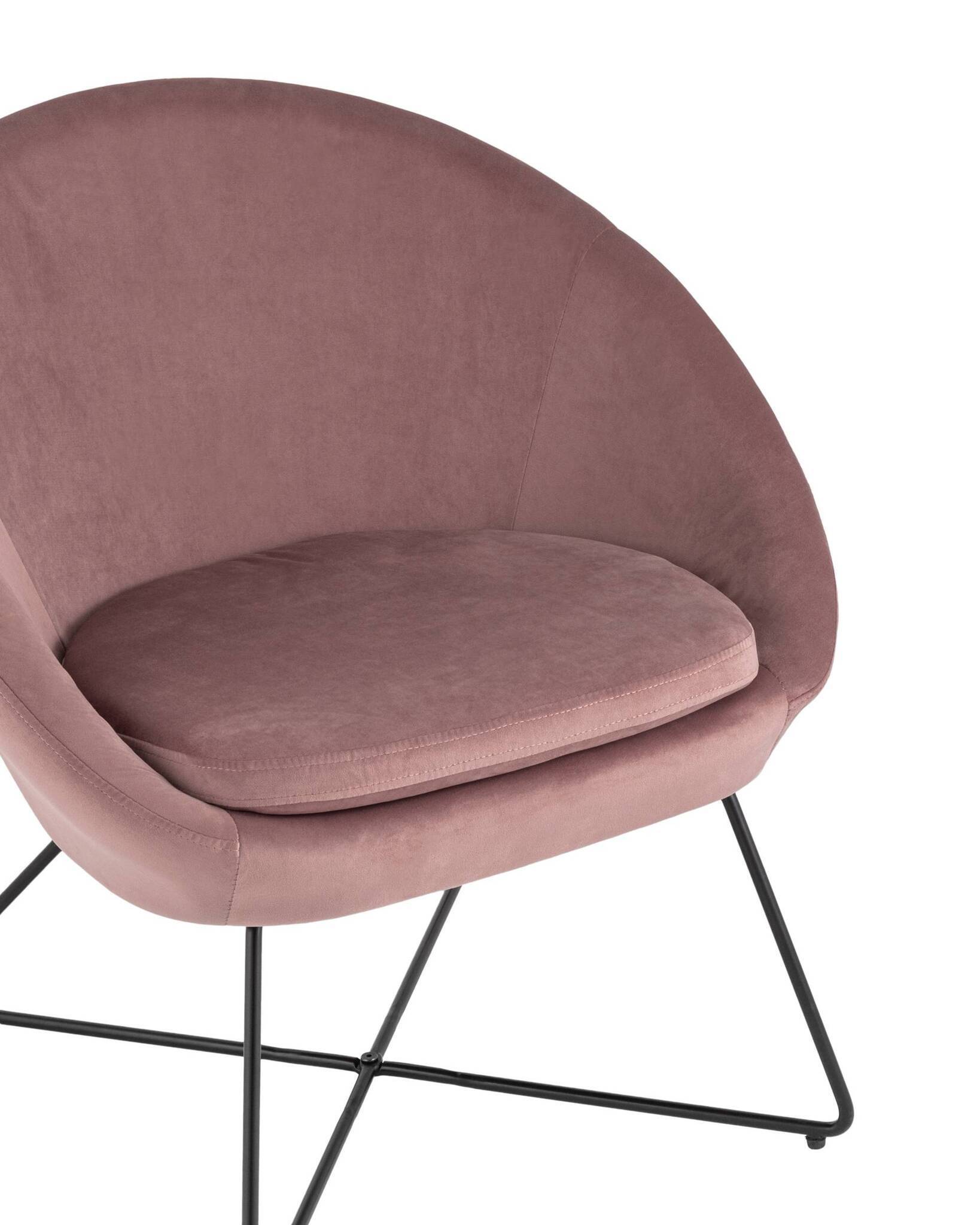 Кресло Колумбия пыльно-розовое Stool Group
