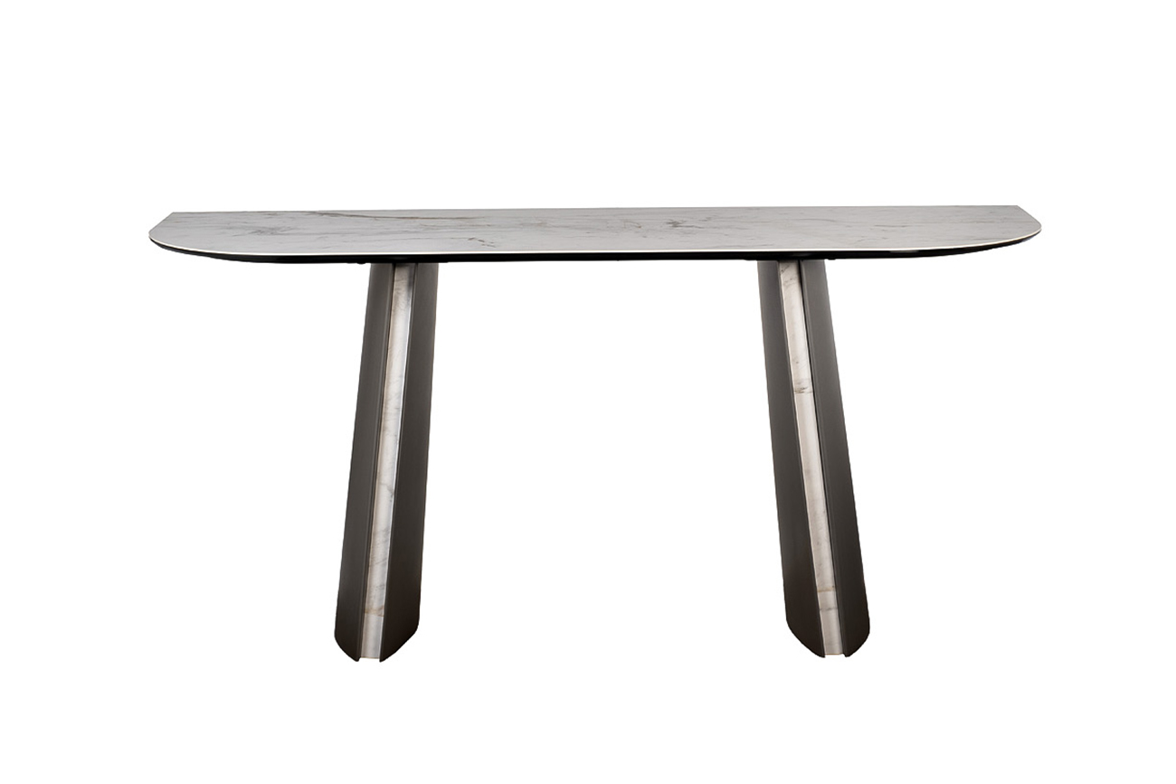 Консоль керамическая белая Garda Decor 160KD-60062