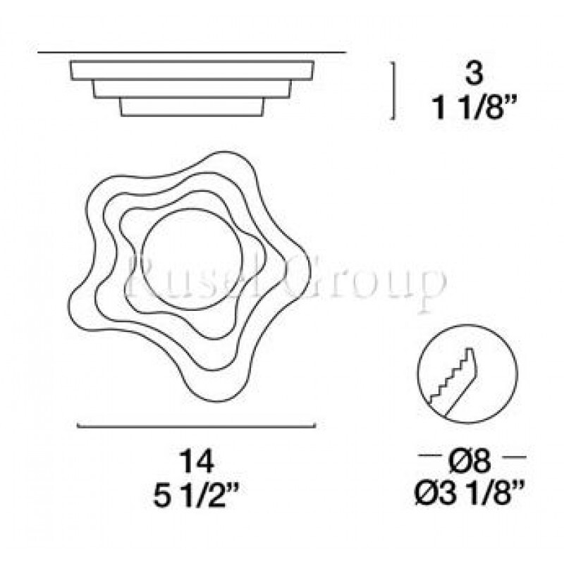 Встраиваемый светильник Leucos BAIA INCASSO (ITRE)