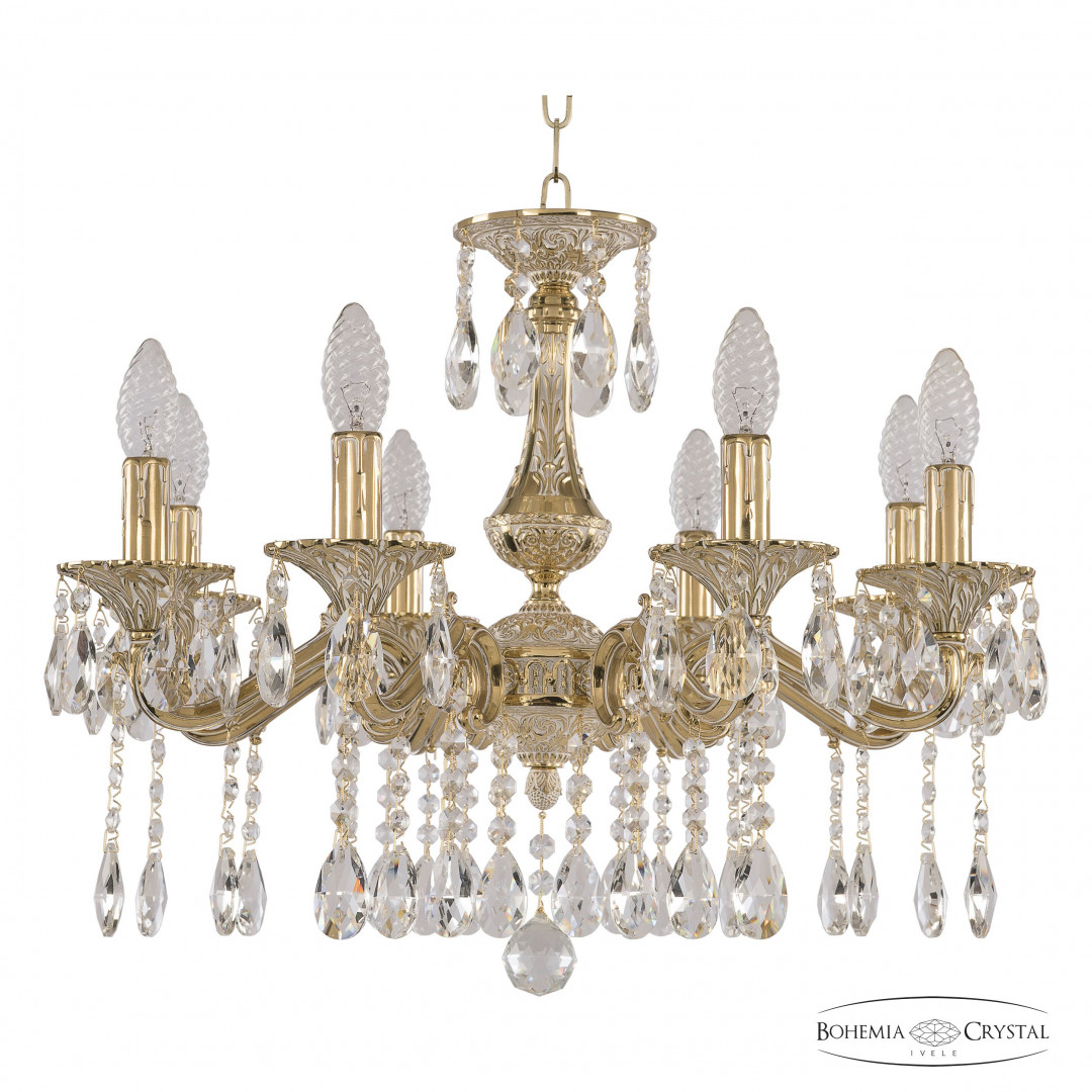 Люстра бронзовая с хрусталём 72102/8/175 A GW