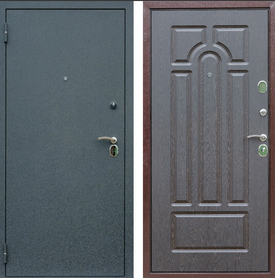 Дверь входная Graf “Верона-16” Черный крокодил; Венге