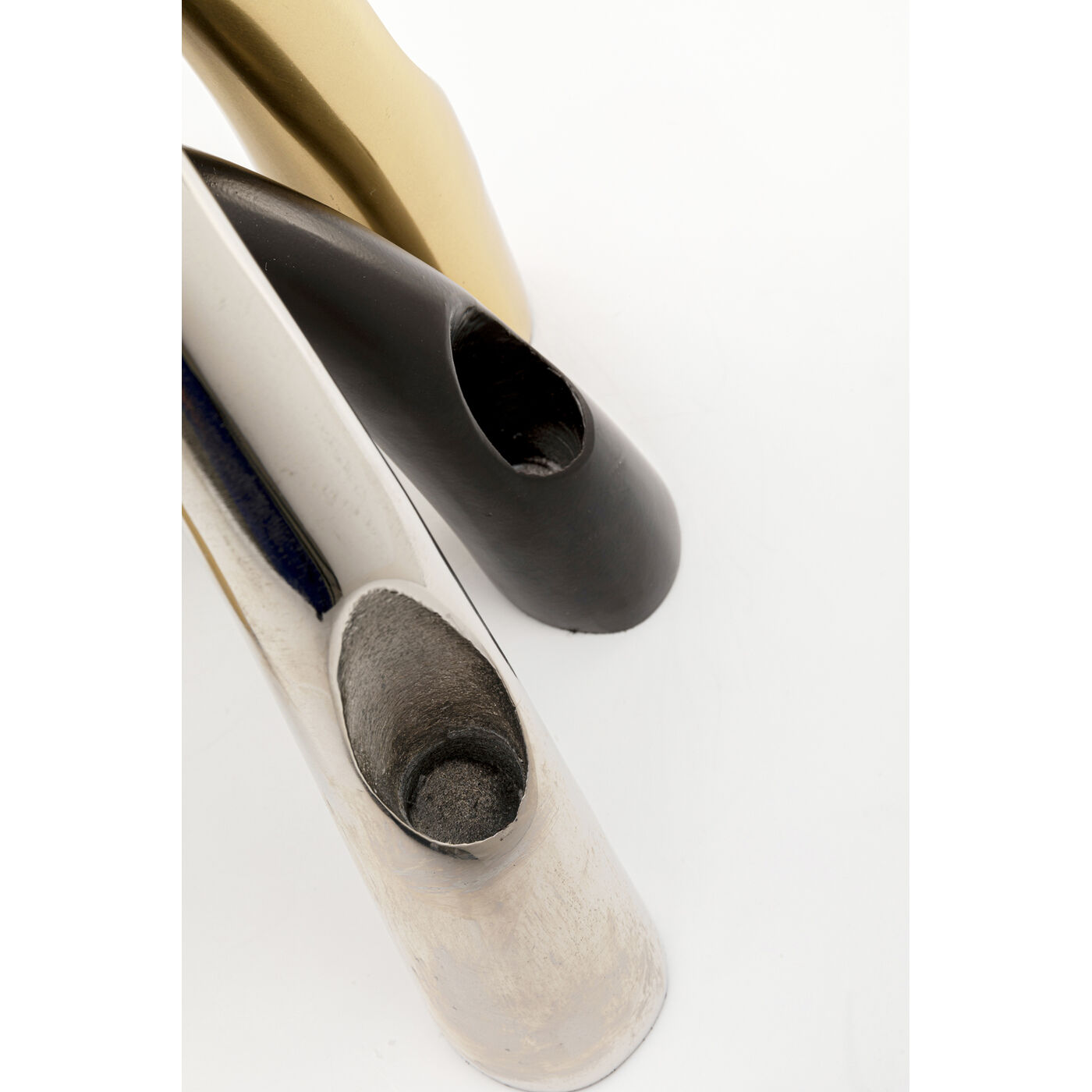 Подсвечник Bow Duo Chrome 21cm KARE 57123