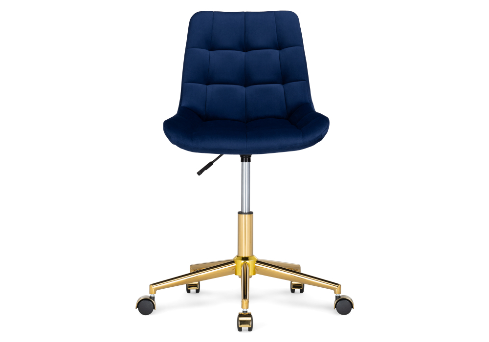 Стул Woodville Честер синий / золото 533179