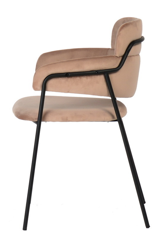 Стул Napoli латте с черными ножками Bradex Home FR 0326