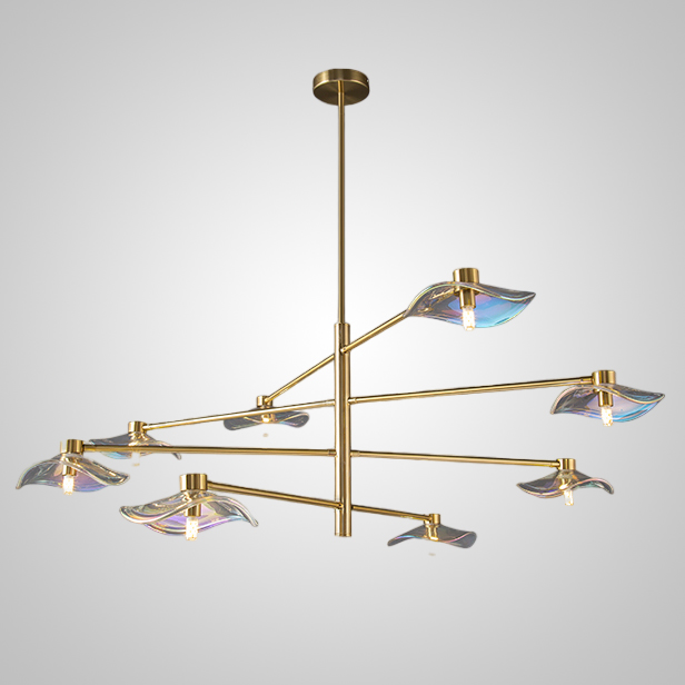 Потолочная люстра MILIAN CH L8 Brass Grey by ImperiumLoft