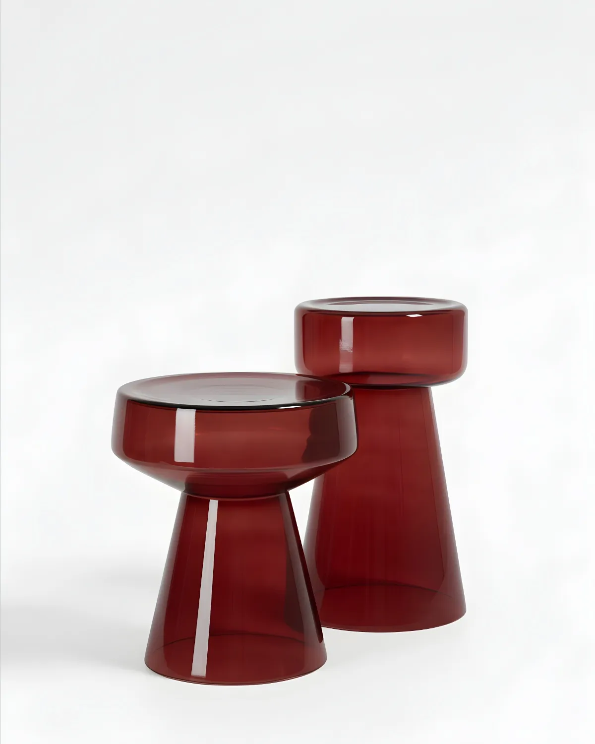 Бордовый приставной столик Флумс Louvre Home P3118XD