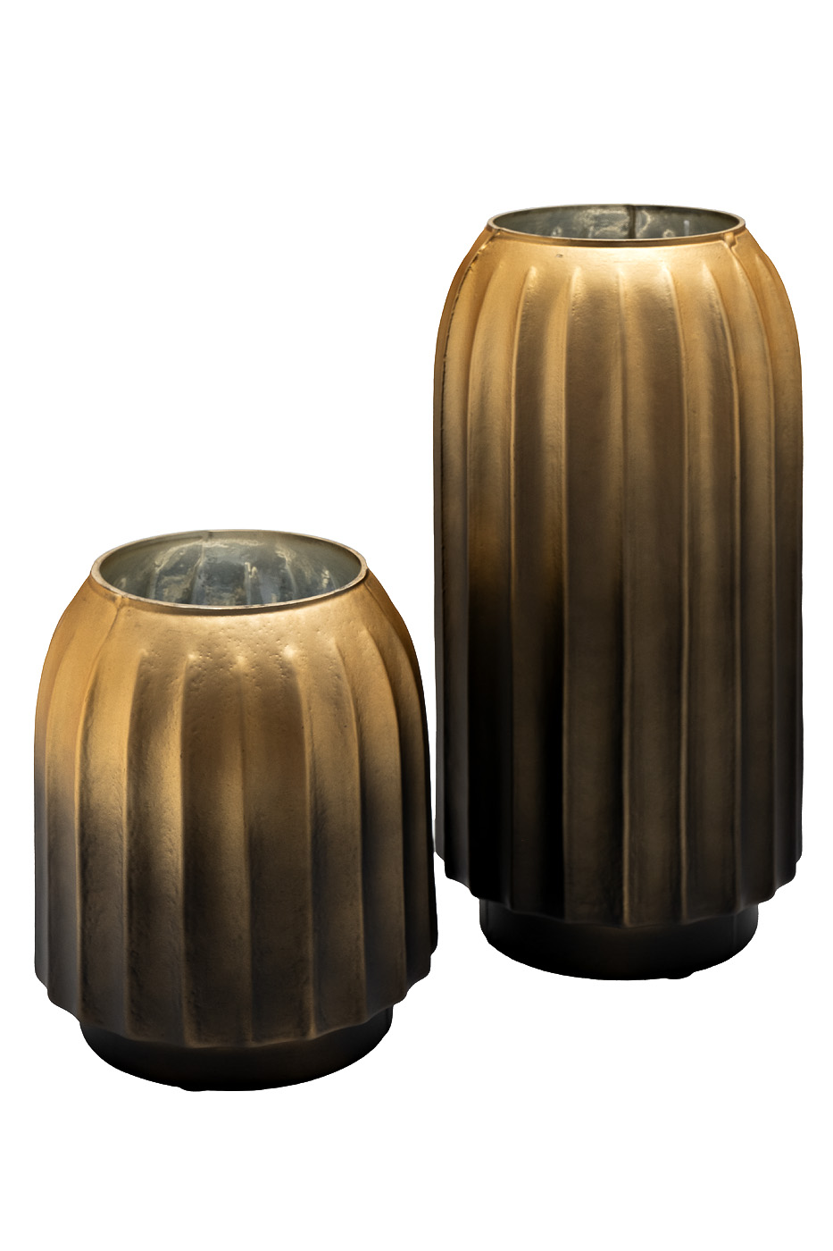 Ваза декоративная стеклянная золотая Garda Decor 71PN-52240