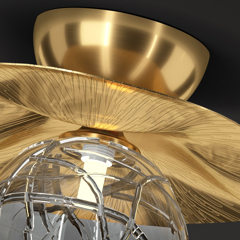 Потолочный светильник INGELA A D12 Brass by ImperiumLoft
