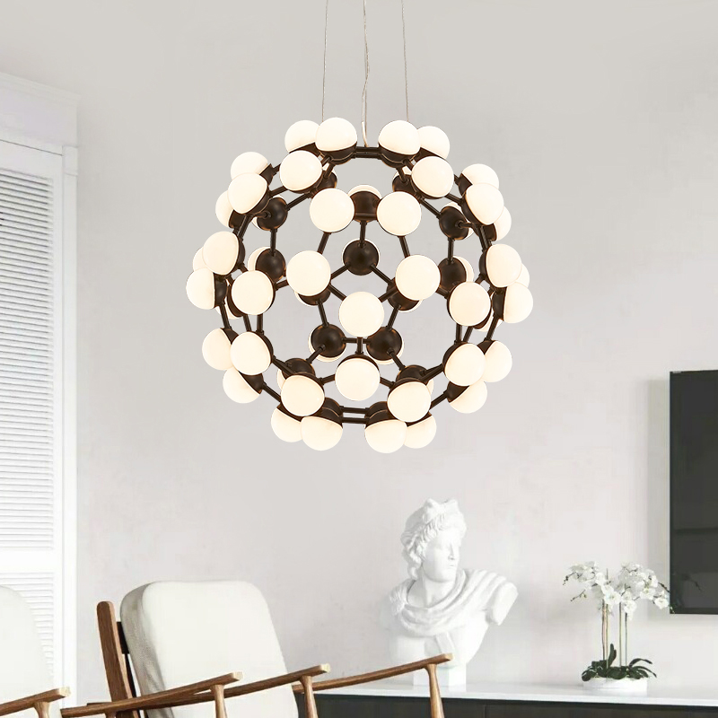 Подвесная люстра MESH D75 White by ImperiumLoft