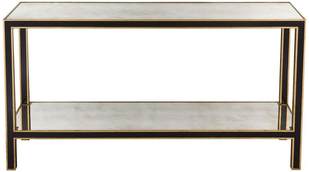 Черная прямоугольная консоль Камбрия Louvre Home LHF003