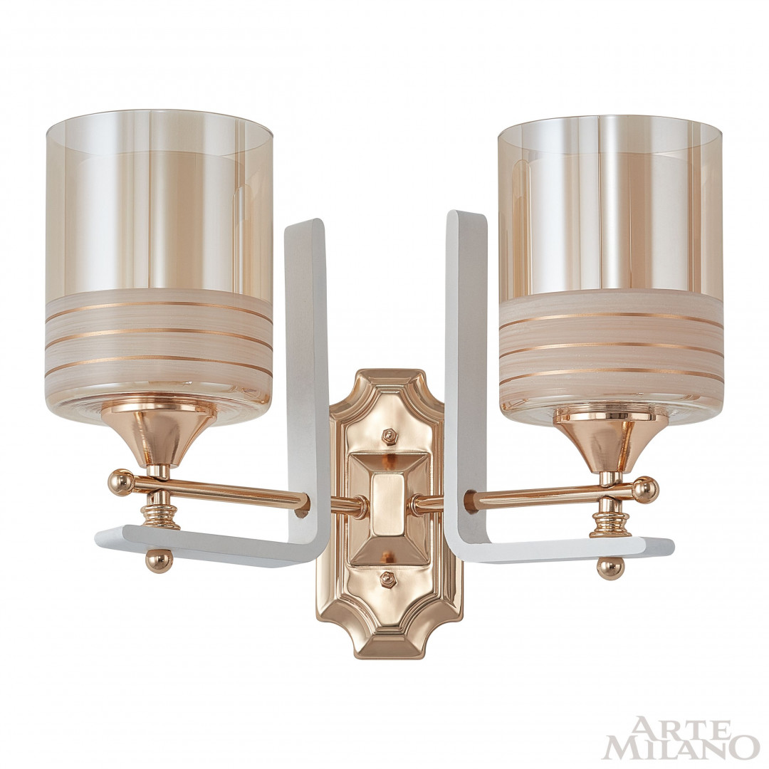 Бра с плафонами 306087/2W Wh/Gd Arte Milano