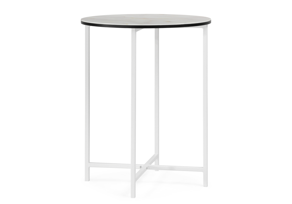 Журнальный стол Woodville Манеттия стекло мрамор золото / белый 507422