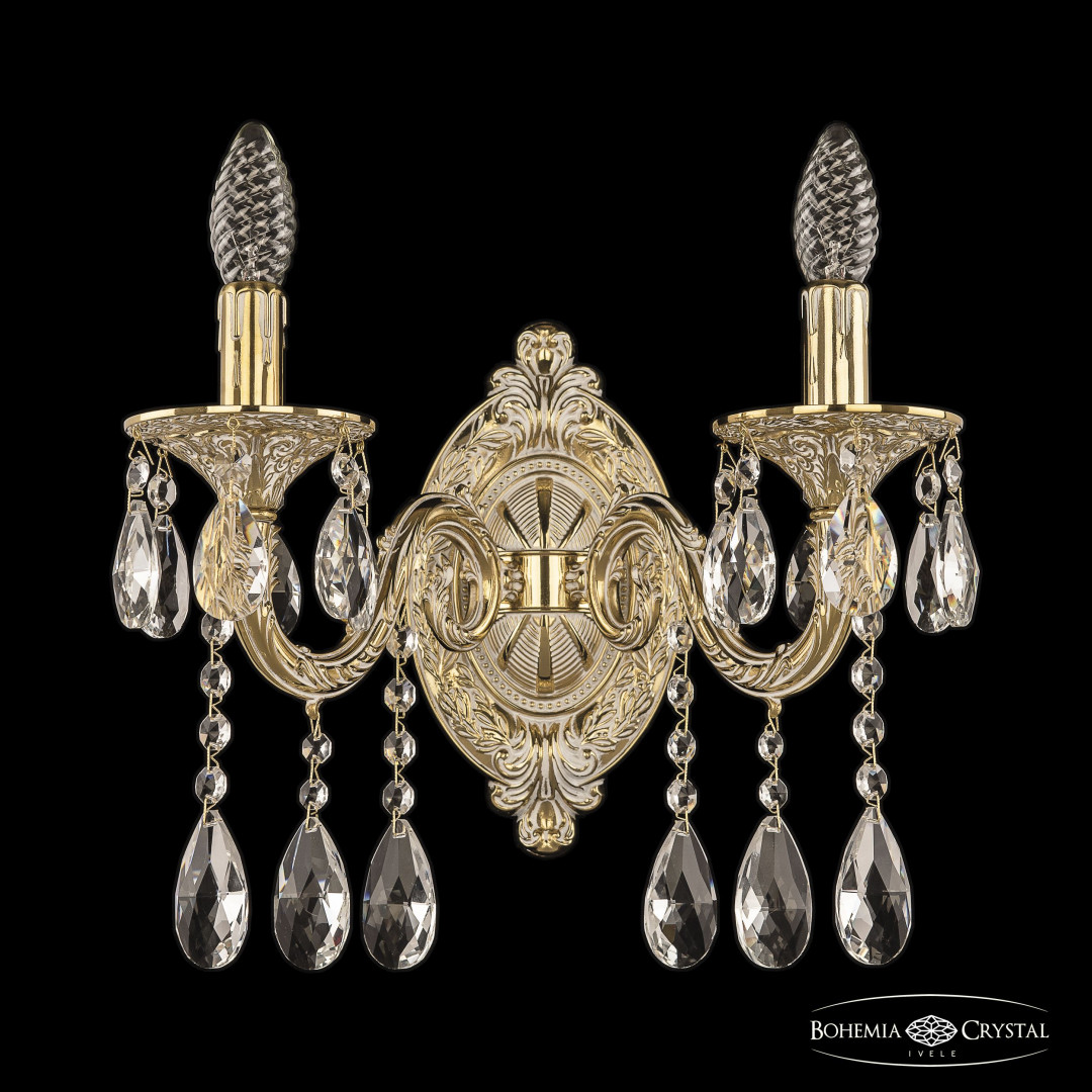 Бра бронзовые с хрусталём 7101B10/2/175 A GW