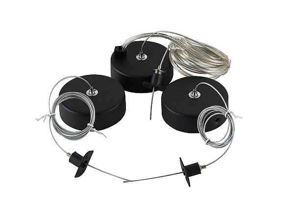 Подвеснойомплект дляруглого магнитного шинопровода Donolux Suspension kit DLM900RBlack