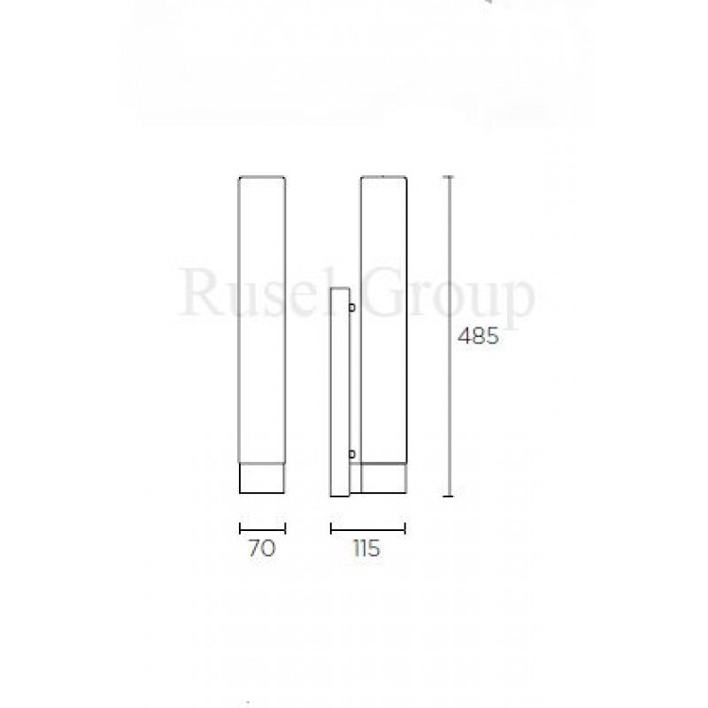 Настенный светильник Leds C4 DREDSDE EVO AP