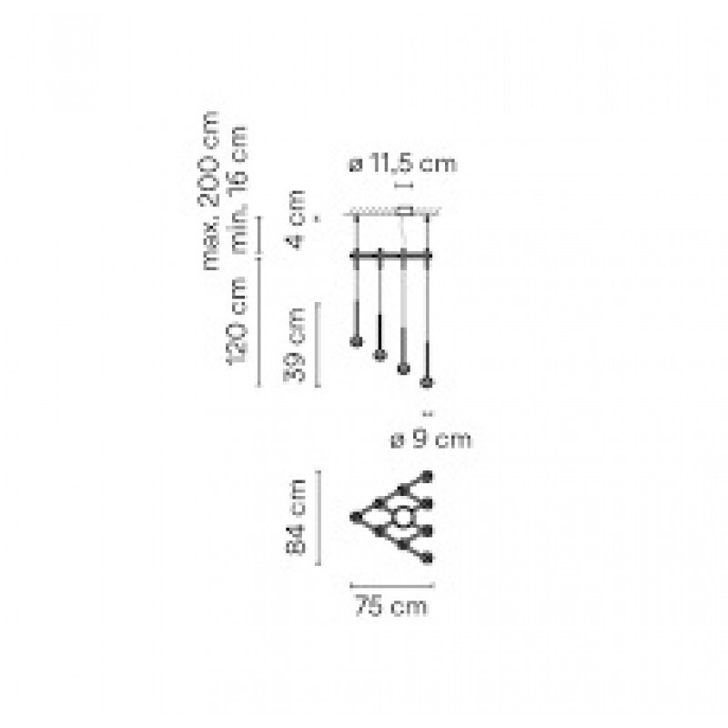 ПОДВЕСНОЙ СВЕТИЛЬНИК  VIBIA Algorithm 0827