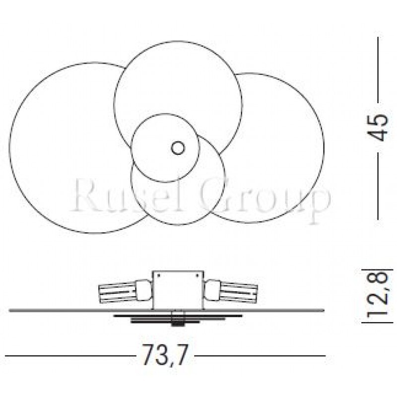 Потолочный светильник Linea Light HULA HOOP 90212